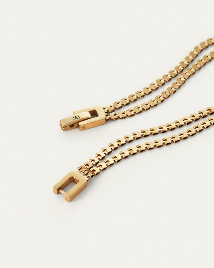 JENNY BIRD Waterproof Double Amalfi Anklet Gold Anklet For Women