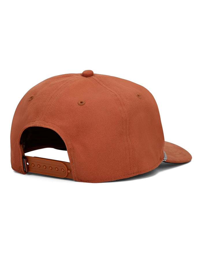 Brown cap on a white background