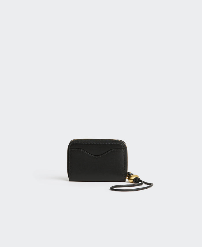 Egg Zip Coin Purse - Black Small Leather Goods Cafuné