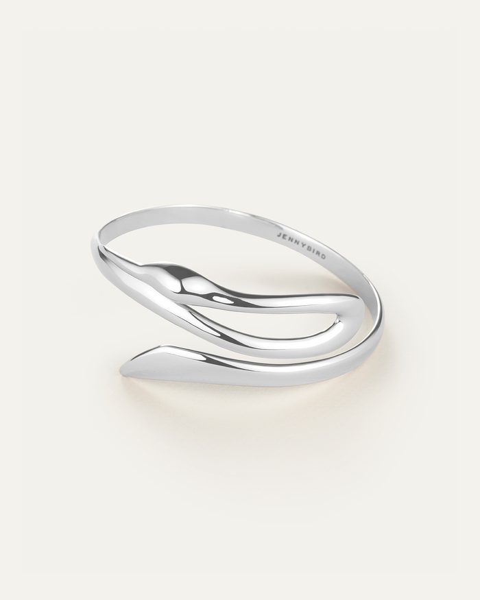 JENNY BIRD Egret Arm Cuff Silver Arm Cuff For Women