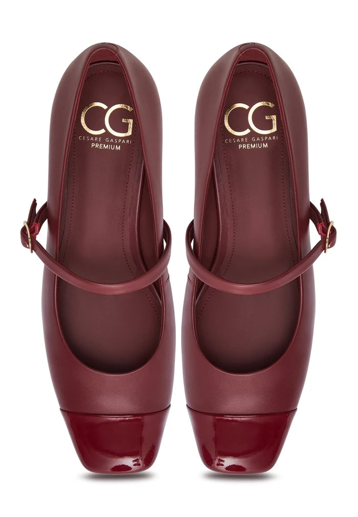 Elegant Mary Jane Heels Briar - Red