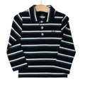 Emmet LS Shirt-Nv/Green Stripe