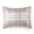 Enzo jacquard sham in coral