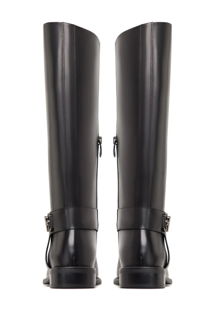 Equestrian Boots with Buckle Detail Dora - Black