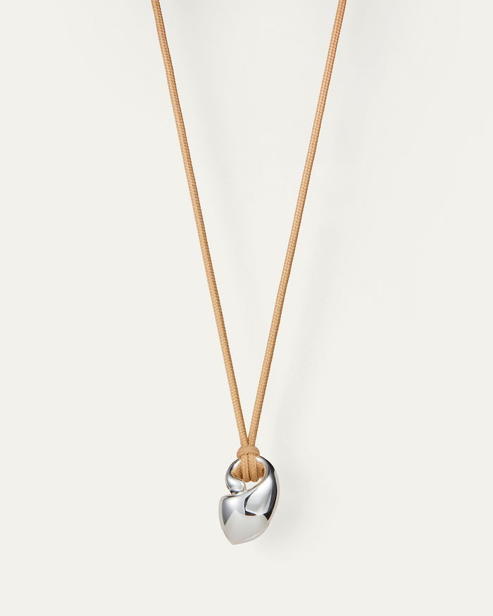 JENNY BIRD Estelle Rope Necklace Silver Necklace For Women