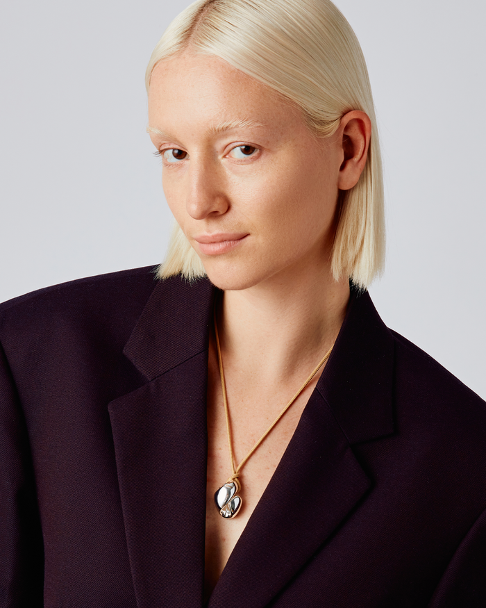 JENNY BIRD Estelle Rope Necklace Silver Necklace For Women