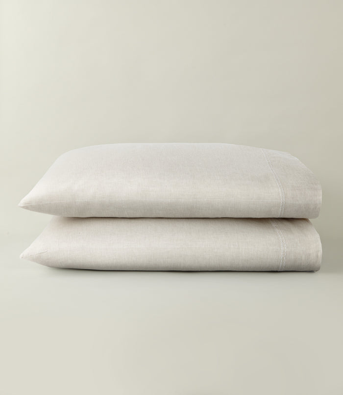 European Washed Linen Pillowcase, Natural