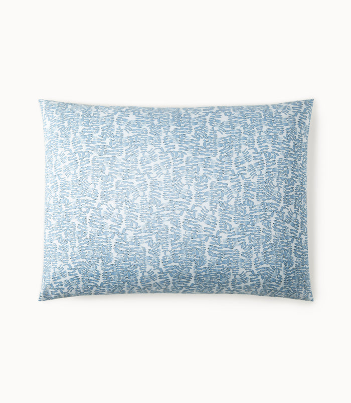 Fern Percale Sleeping Shams, Denim