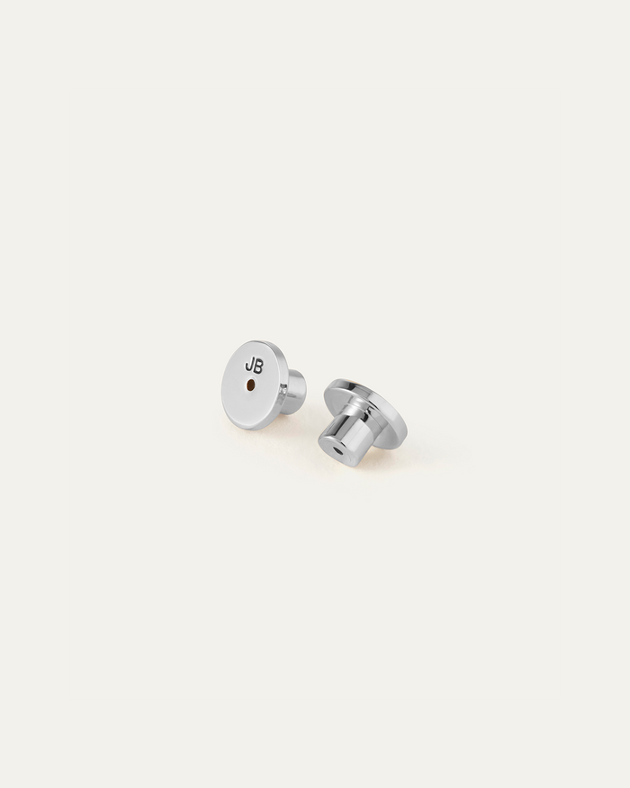 JENNY BIRD Flat Disc Earring Backs Silver Earring Backs For Women