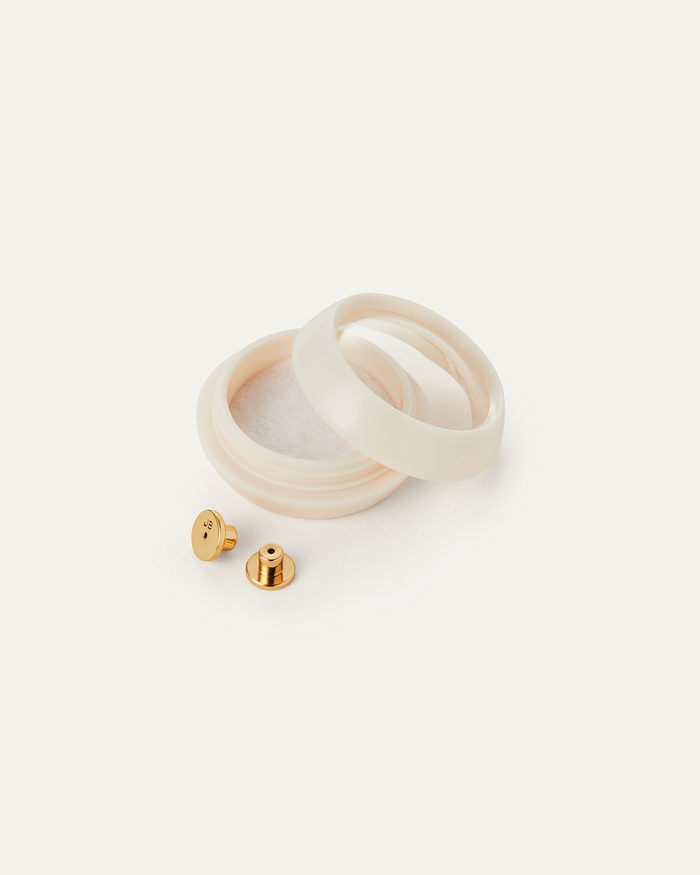 JENNY BIRD Flat Disc Earring Backs Gold Earring Backs For Women