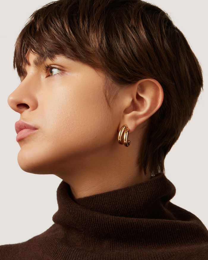 JENNY BIRD Florence Gold Hoop Earrings For Women