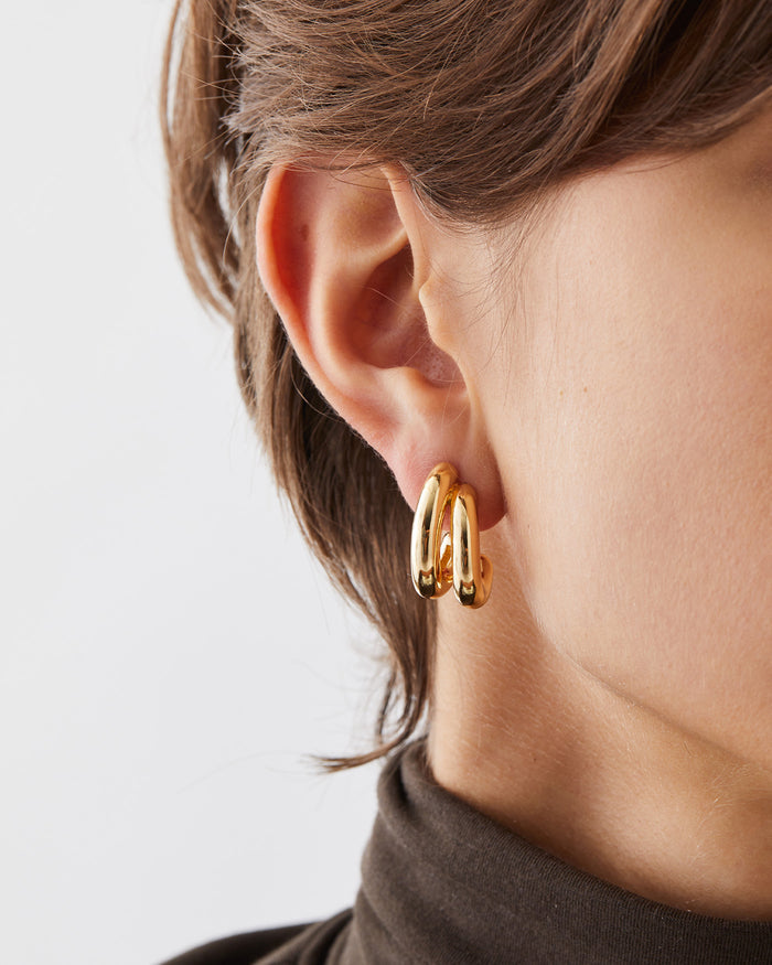 JENNY BIRD Florence Gold Hoop Earrings For Women