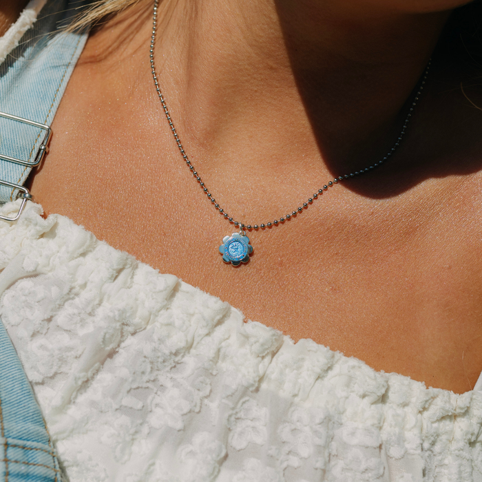 Flower - Denim Blue