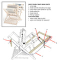 Fold Up Support for Wolf Double Back Beam