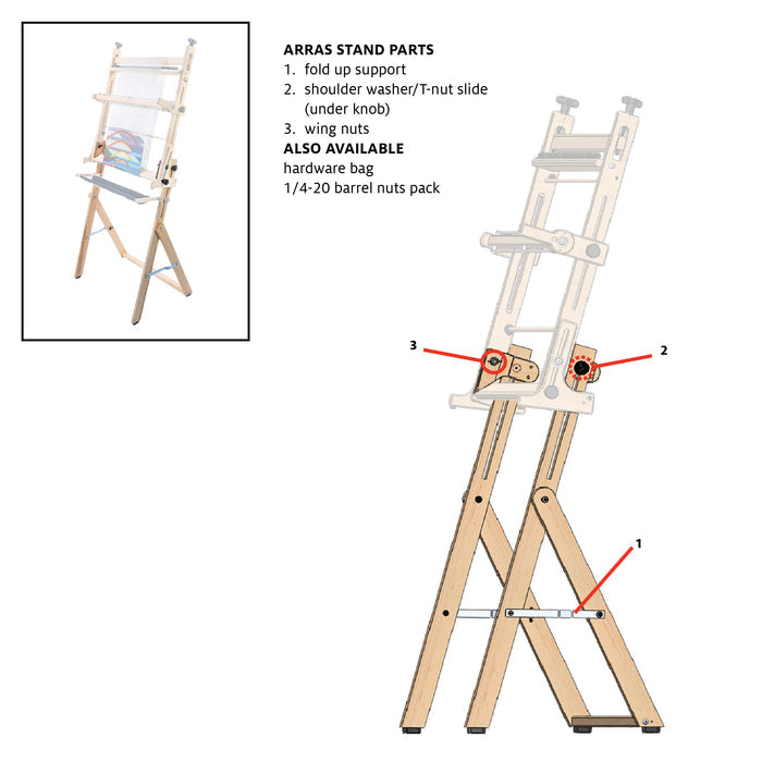 Arras Stand repair parts