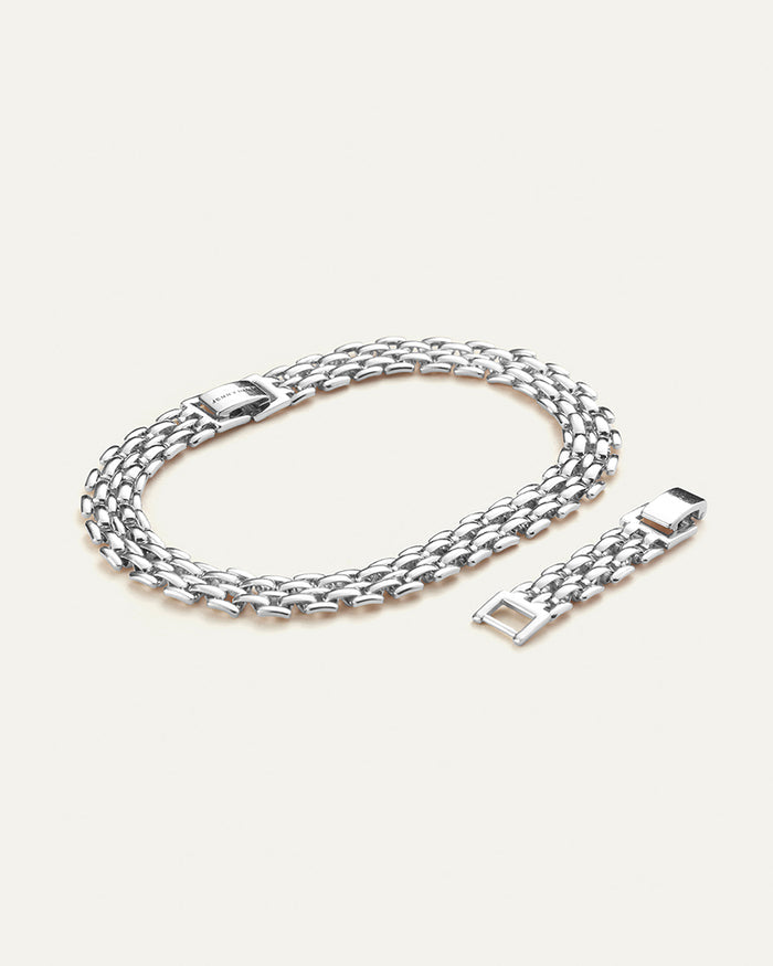 JENNY BIRD Francis Anklet Silver Link Ankle Bracelet For Women