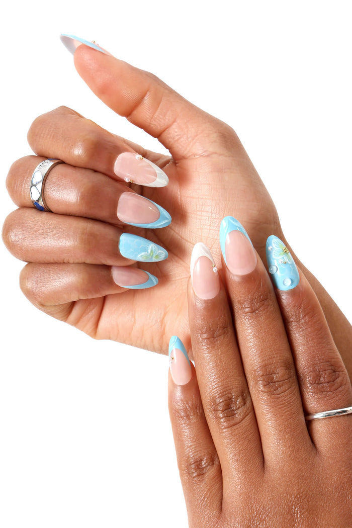 French Waterlily - Almond Press-On Nails