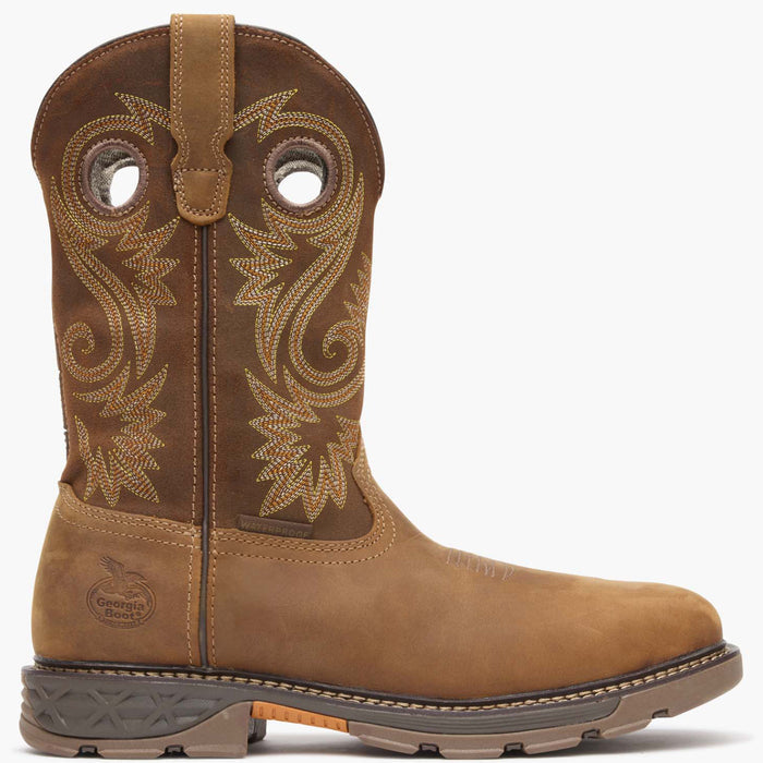Georgia Boot Carbo-Tec FLX Alloy Toe Waterproof Pull-on Work Boot - profile