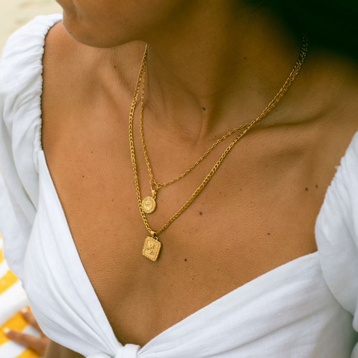 Gold Baby St. Chris Necklace