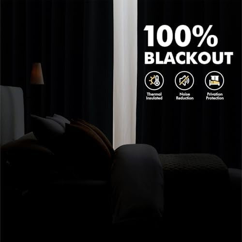 Gorden blackout hitam dua sisi dengan ukuran custom 99%