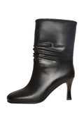 Grace Leather Ankle Boots - Black