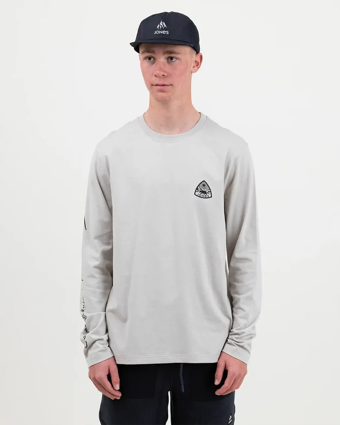 Graphic Organic Cotton Long Sleeve | Jones Graphic Organic Cotton Long Sleeve Jones Snowboards High Performance 7630949121851 J.26.TEM.GLS.GY.1XS.1