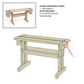 Hardware Bag for Floor Loom Bench