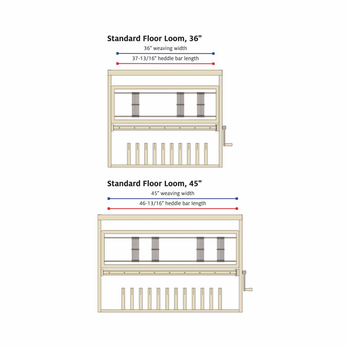 Heddle Bars for Wolf and Standard Floor Looms