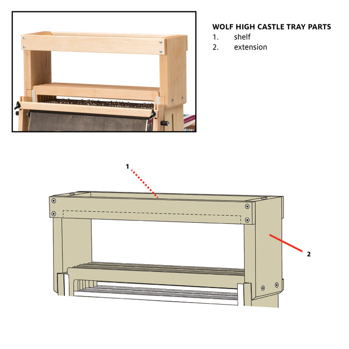 High Castle Tray Extension for Wolf