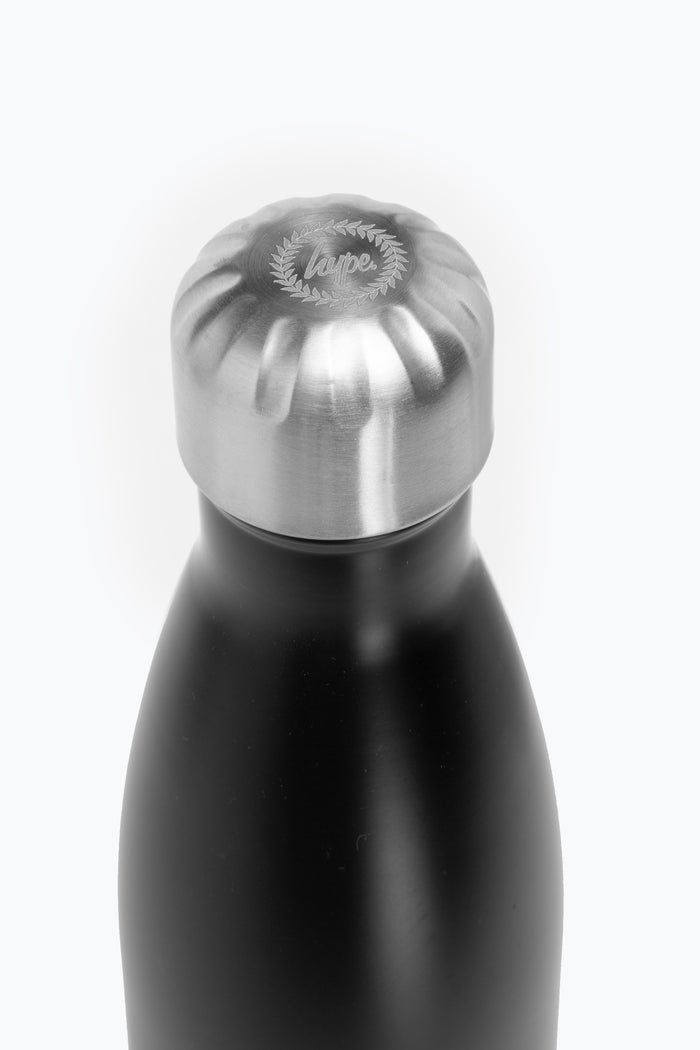 Hype Black 500Ml Metal Water Bottle