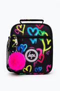 Hype Black Graffiti Heart Lunch Box