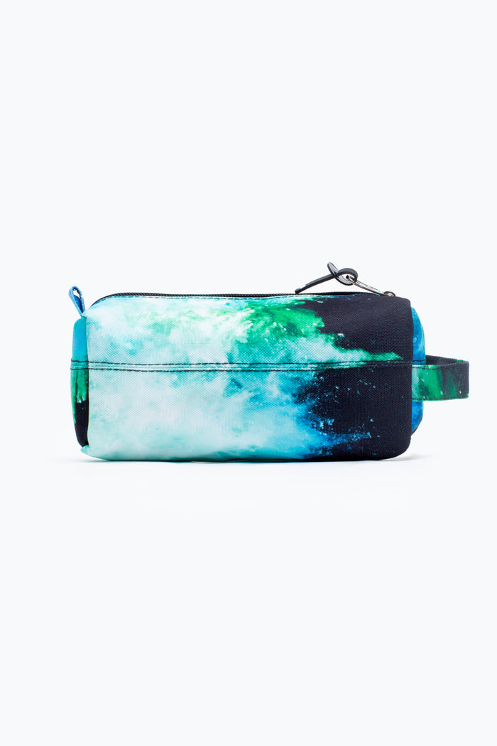 Hype Blue & Green Chalk Dust Pencil Case