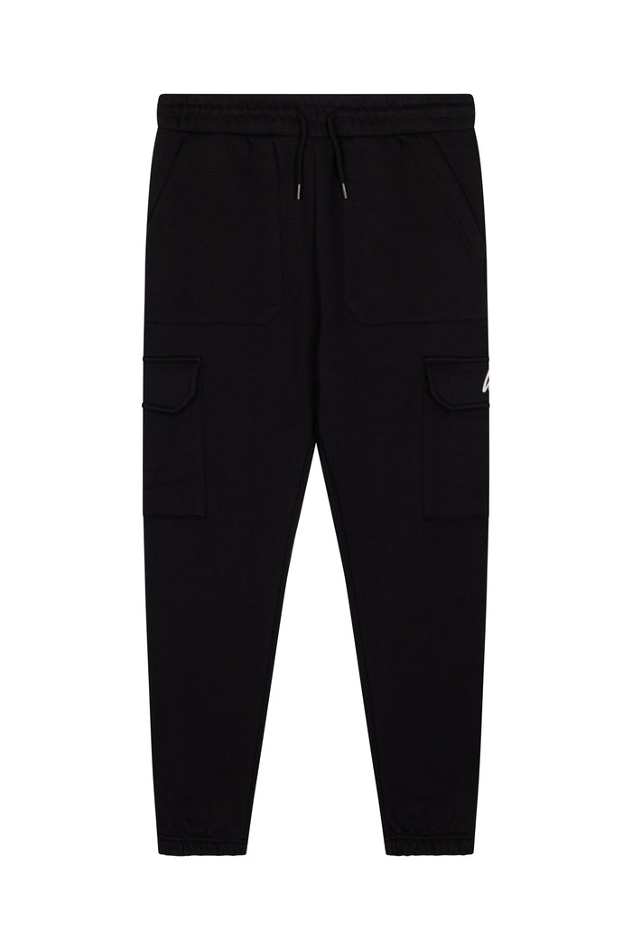 Hype Boys Black Cargo Pocket Joggers