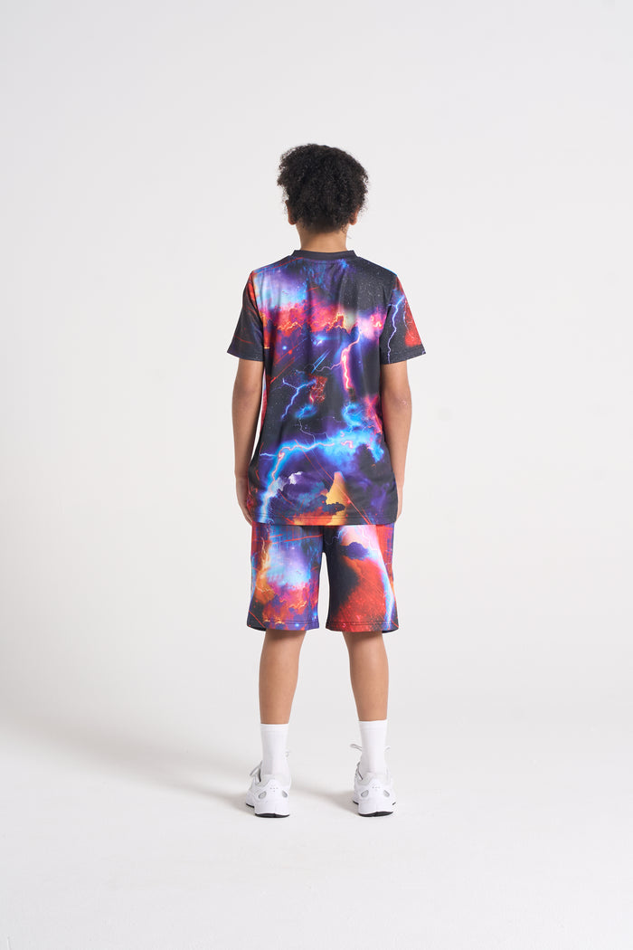 Hype Boys Black Constellation T-Shirt & Shorts Set