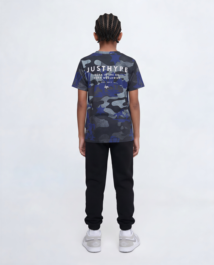 Hype Boys Black Cowboy Camo T-Shirt