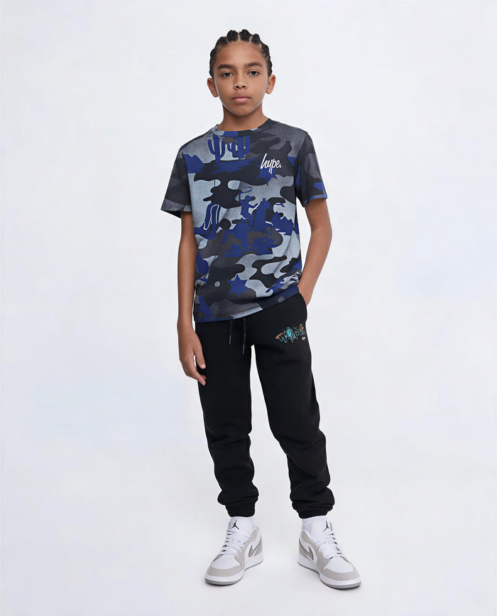 Hype Boys Black Graffiti Joggers
