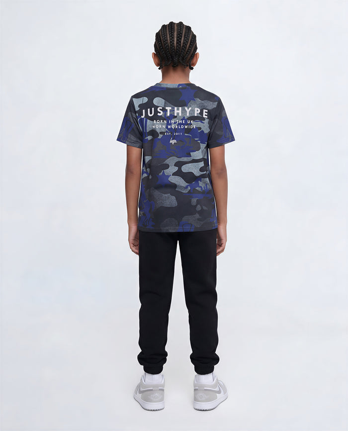 Hype Boys Black Graffiti Joggers