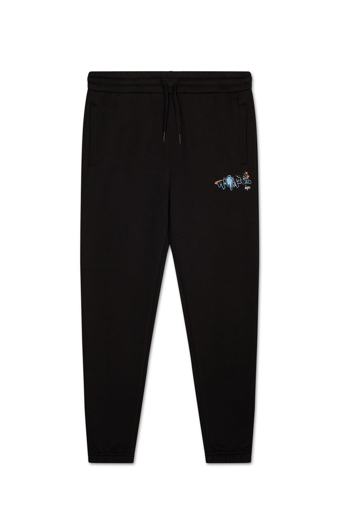 Hype Boys Black Graffiti Joggers