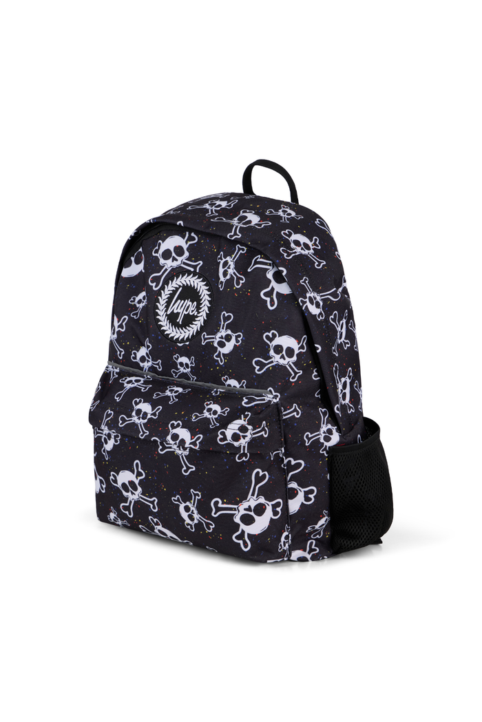 Hype Boys Black Skull Splat Backpack