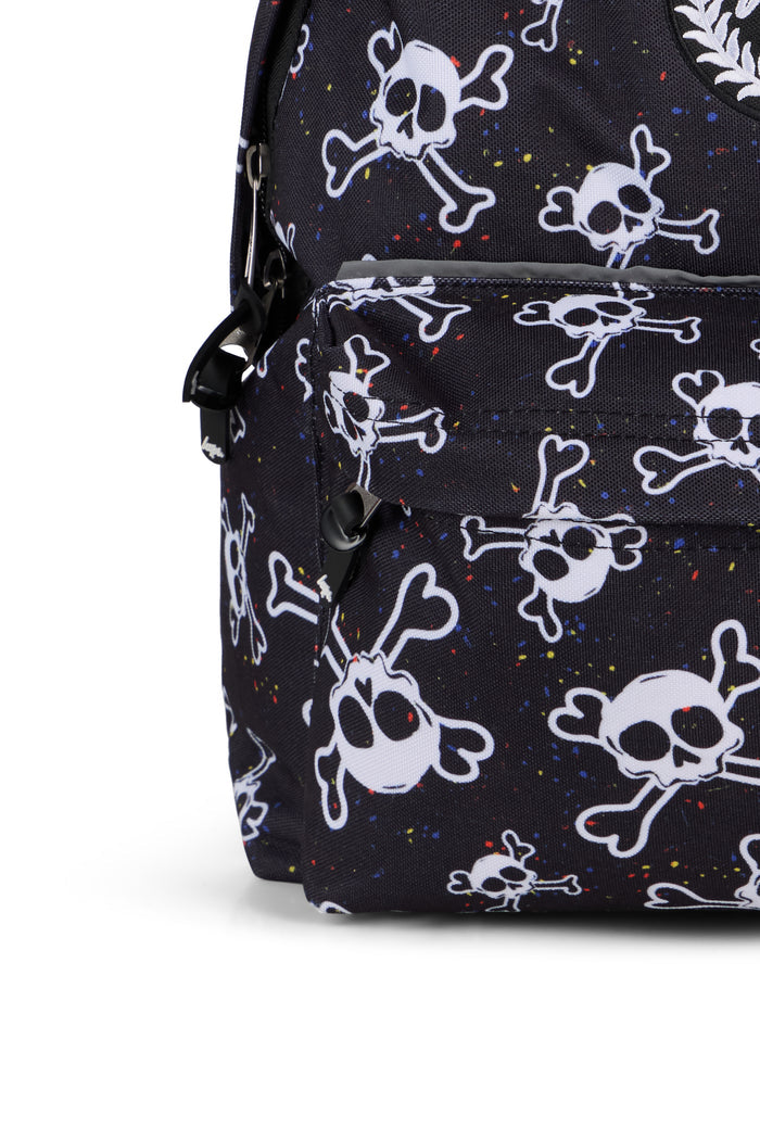 Hype Boys Black Skull Splat Backpack