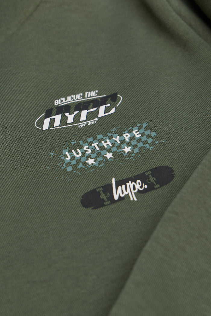 Hype Boys Green Skater Hoodie