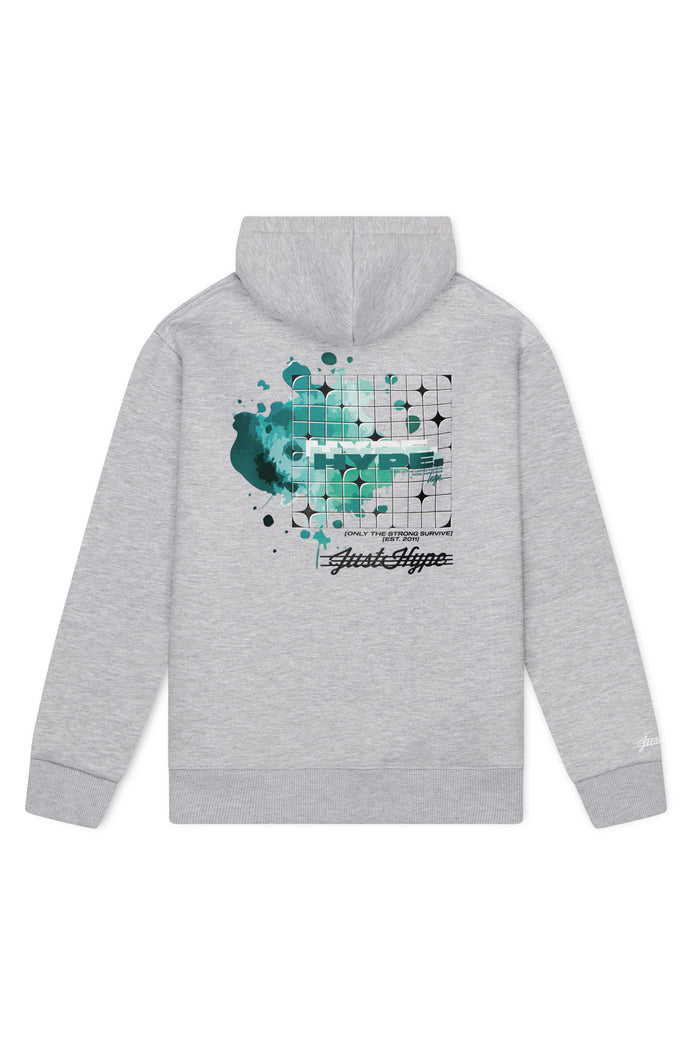 Hype Boys Grey Marl Cosmic Hoodie