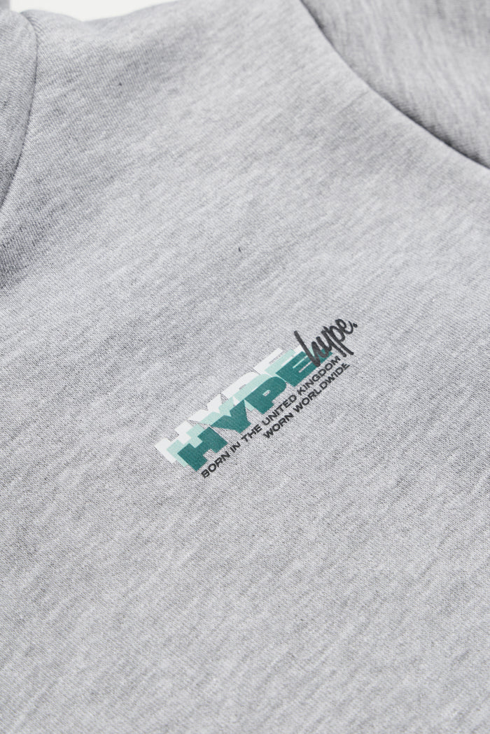 Hype Boys Grey Marl Cosmic Hoodie