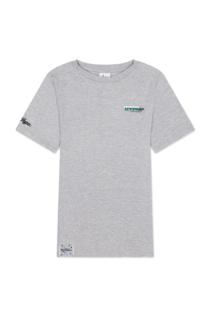 Hype Boys Grey Marl Cosmic T-Shirt