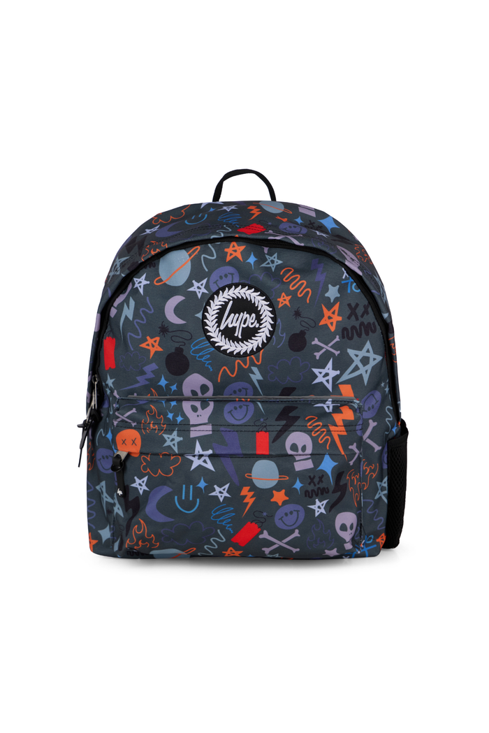 Hype Boys Khaki Electric Doodle Backpack