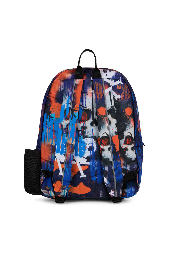 Hype Boys Multi Graffiti Skull Backpack