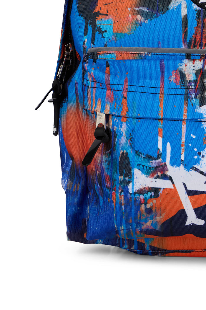 Hype Boys Multi Graffiti Skull Backpack