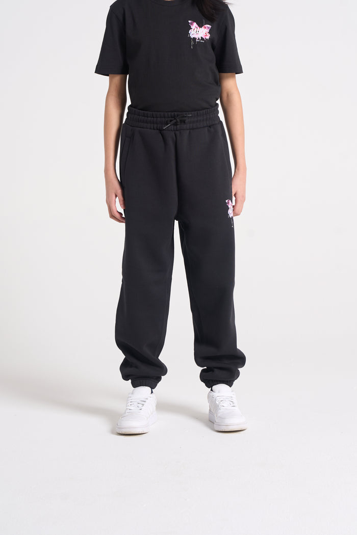 Hype Girls Black Butterfly Joggers