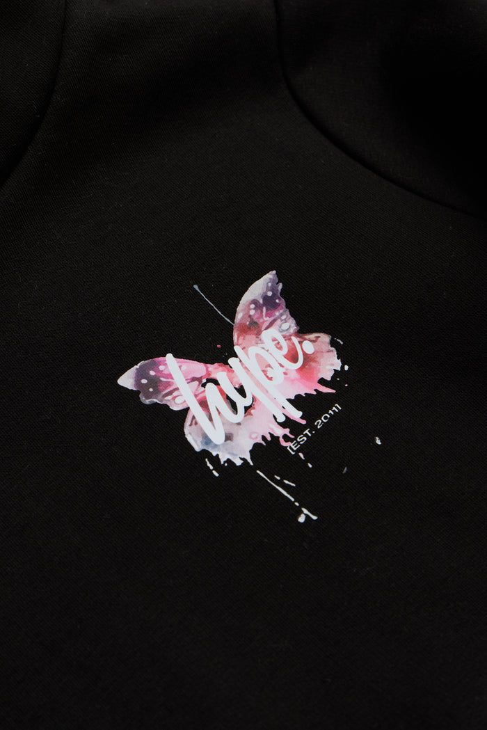 Hype Girls Black Butterfly Tracksuit