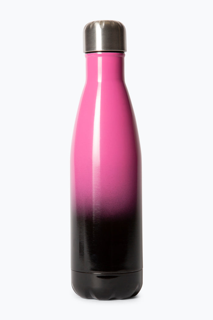 Hype Girls Black/Pink Fade Thermal Water Bottle